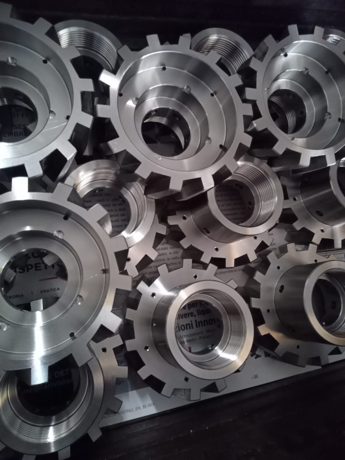 Parts machined on 5 axes