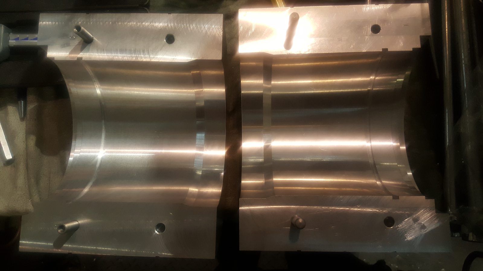 Machined half-shells