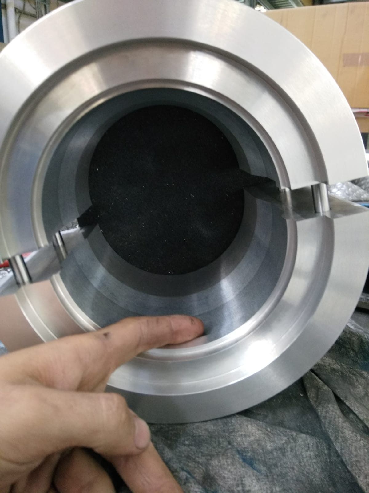 Prototype being machined