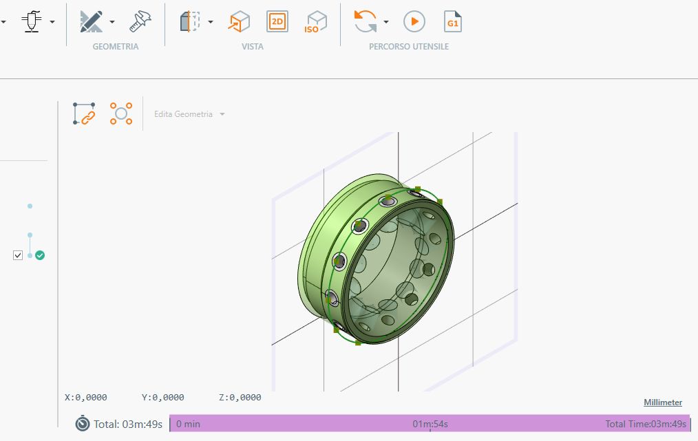 Prototype: CAM toolpath simulation